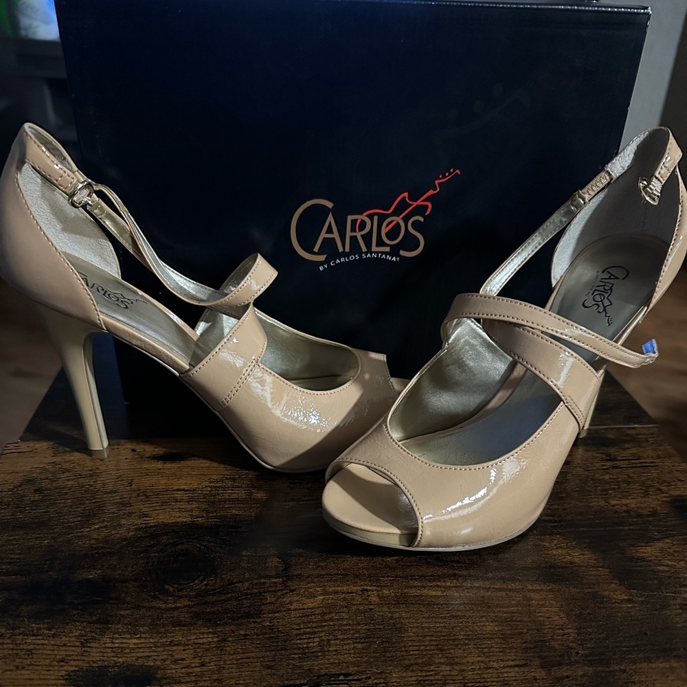 Carlos Santana Camel Beige Believe-2 Heel